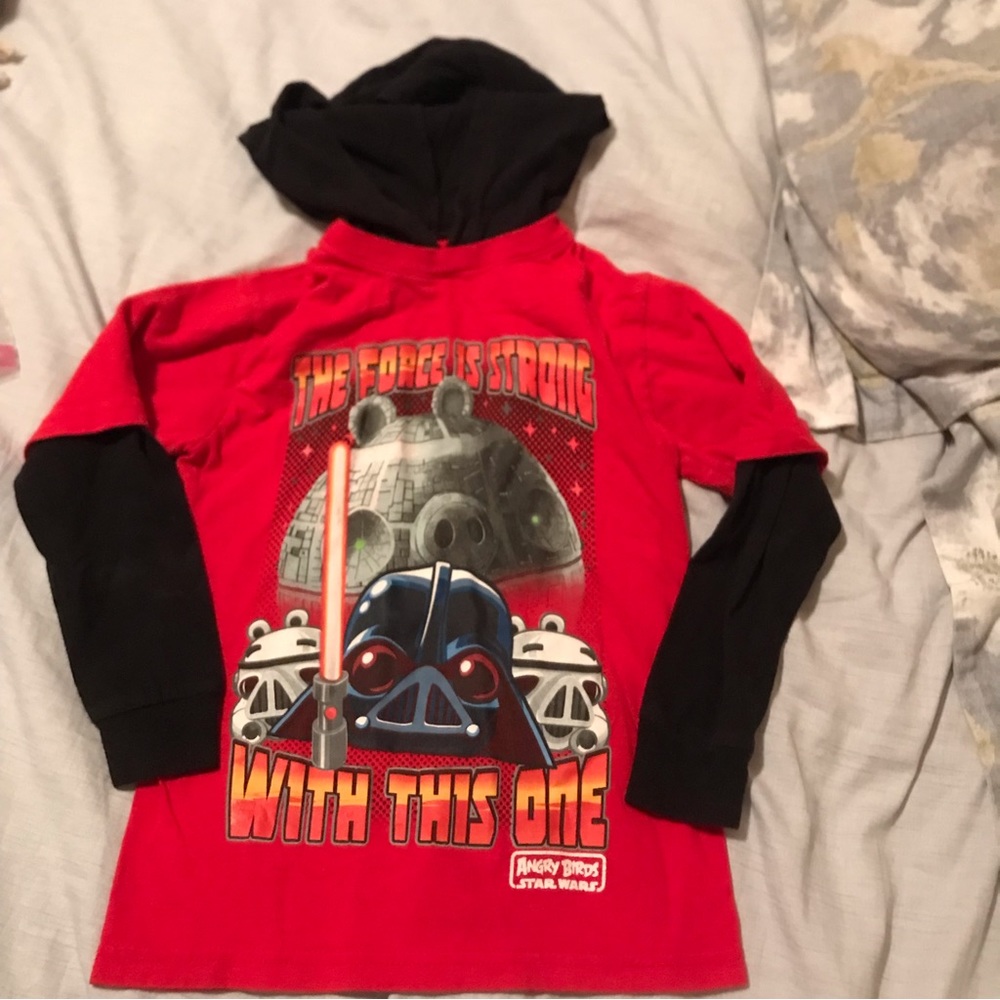 Angry Birds Star Wars Long Sleeve Tee with with Hood